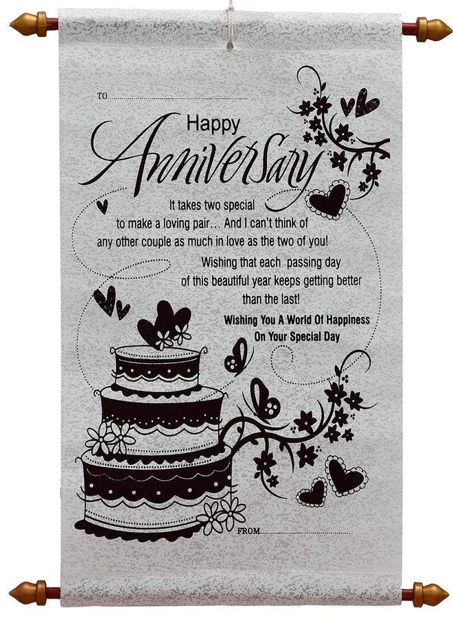 Natali Gift for Couple - Our Anniversary Scroll Card - Image 1